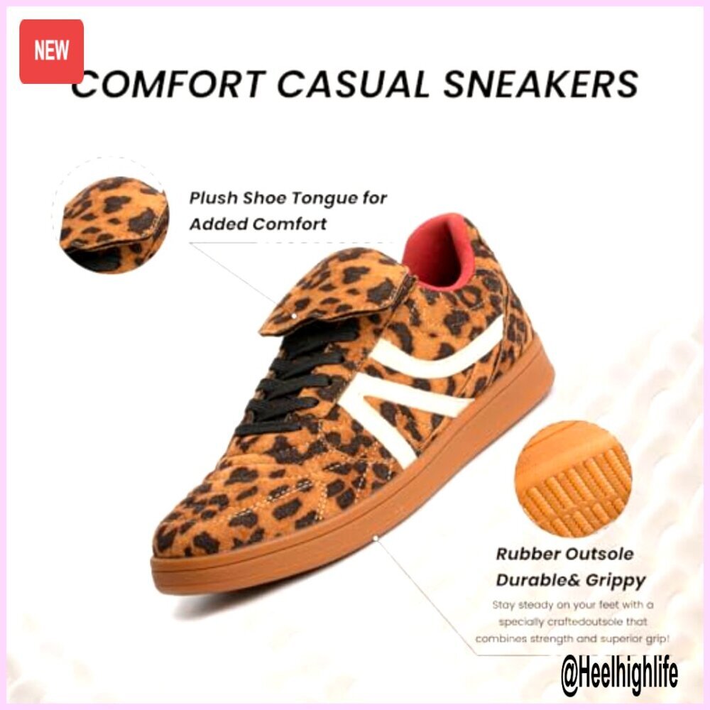 Fashion Sneakers Retro Modern Lace Up Comfortable Casual Walking Tennis Shoes - Picture 4 of 7